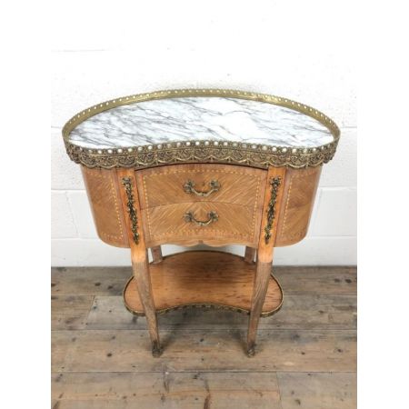 Antiker französischer Nachttisch aus Kingwood von 1920