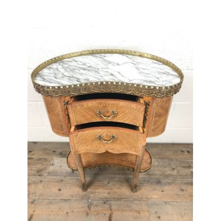 Antiker französischer Nachttisch aus Kingwood von 1920