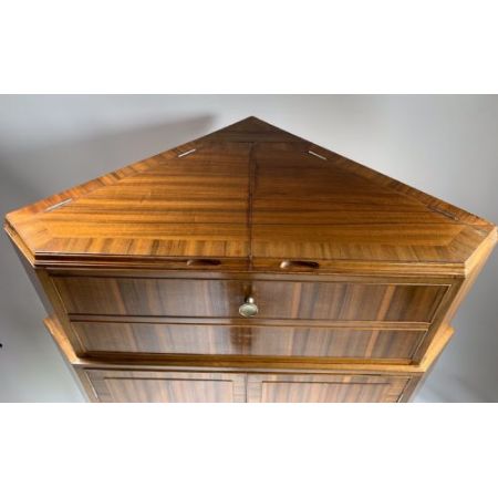 Antiker Eck-Cocktailschrank von Heaton Tabb & Co.