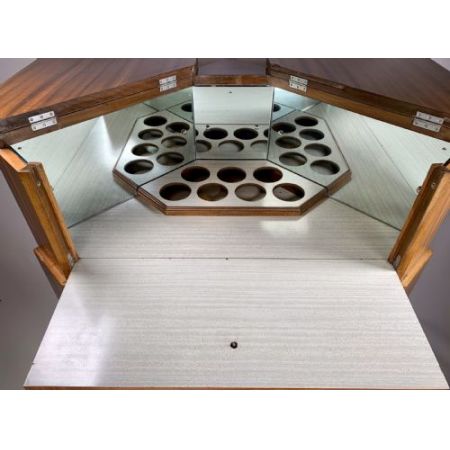 Antiker Eck-Cocktailschrank von Heaton Tabb & Co.