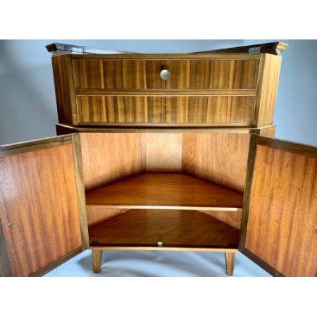 Antiker Eck-Cocktailschrank von Heaton Tabb & Co.