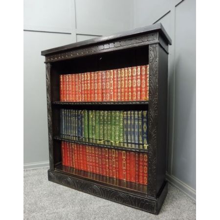 Antikes bookcase aus Eiche Massivholz spätes 19. Jahrhundert viktorian