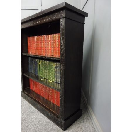 Antikes bookcase aus Eiche Massivholz spätes 19. Jahrhundert viktorian