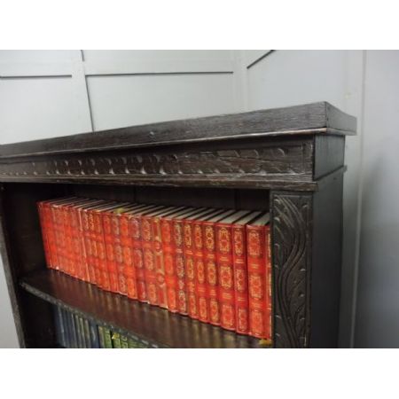 Antikes bookcase aus Eiche Massivholz spätes 19. Jahrhundert viktorian