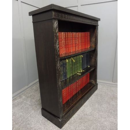 Antikes bookcase aus Eiche Massivholz spätes 19. Jahrhundert viktorian