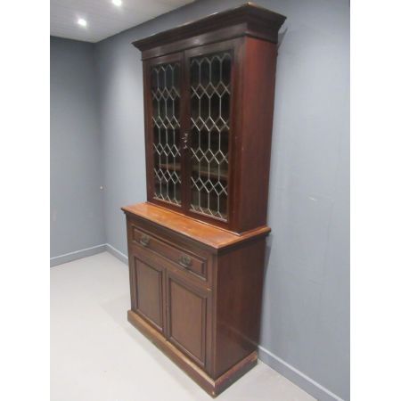 Antikes bookcase/Bücherschrank aus Massivholz 19. Jahrhundert victorian