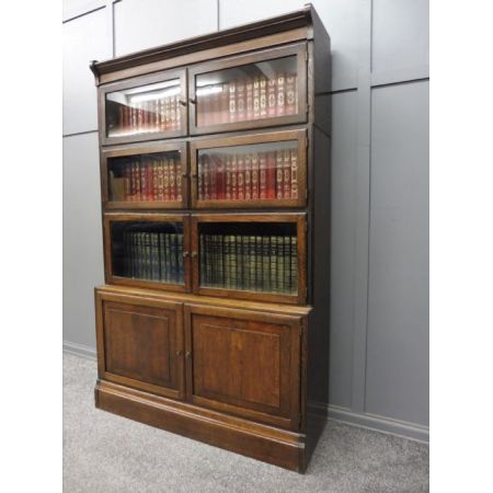 Antikes bookcase/Bücherschrank aus Eiche Massivholz frühes 20. Jahrhundert