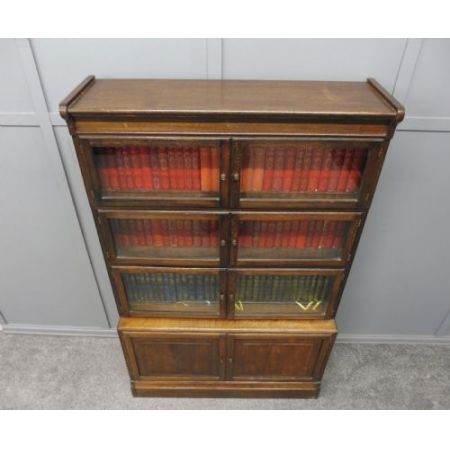 Antikes bookcase/Bücherschrank aus Eiche Massivholz frühes 20. Jahrhundert