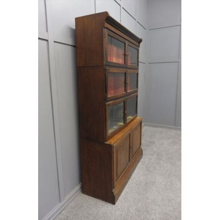 Antikes bookcase/Bücherschrank aus Eiche Massivholz frühes 20. Jahrhundert