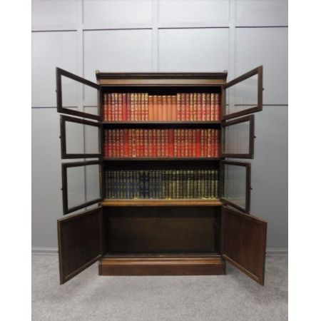 Antikes bookcase/Bücherschrank aus Eiche Massivholz frühes 20. Jahrhundert