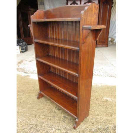 Antikes bookcase/Bücherschrank aus Eiche Massivholz spätes 19. Jahrhundert