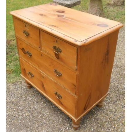Antike Kommode aus Kiefernholz Massivholz 1850