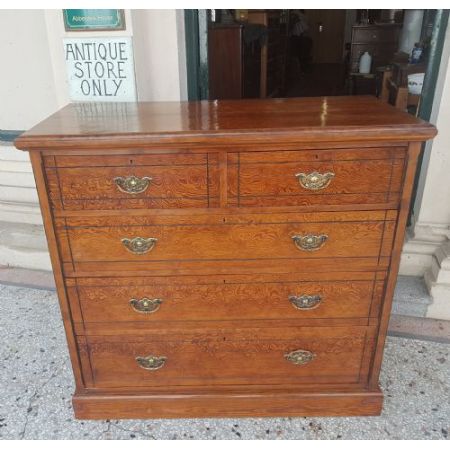 Antike Kommode aus Kiefernholz von 1890