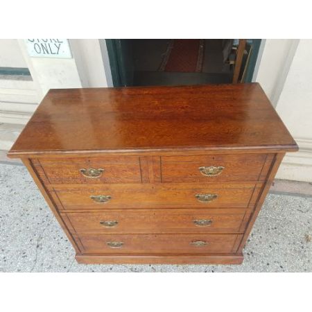 Antike Kommode aus Kiefernholz von 1890