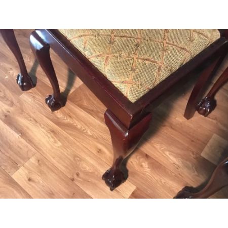 Antikes Set mit sechs Mahagoni-Esszimmerstühlen