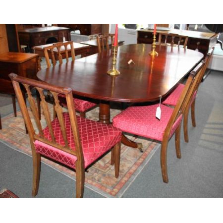 Antikes Set aus sechs Mahagoni Stühlen von Baker of Bath