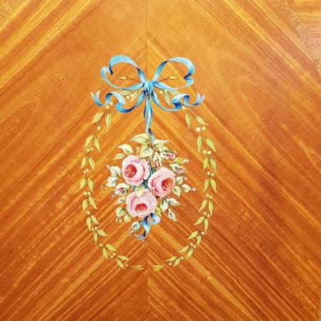 Antiker Doppelschrank aus Satinholz um 1920