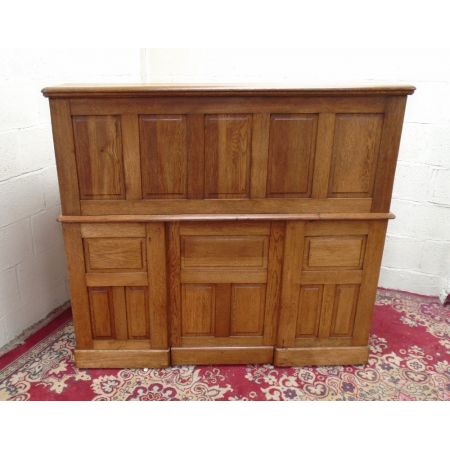 Antiker roll top desk Schreibtisch aus Eiche Massivholz