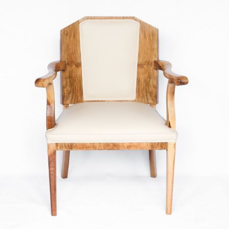 Antikes Art Deco 10-Sitzer Esszimmer von Hille aus Walnussholz um 1930