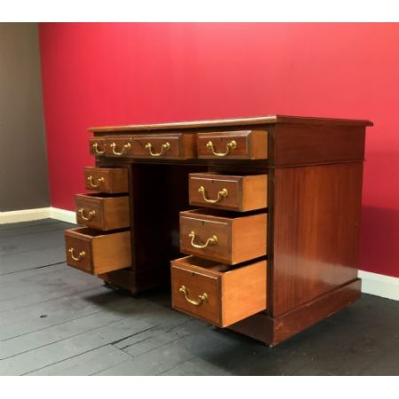 Antiker Schreibtisch aus Mahagoni Massivholz 1905-1910