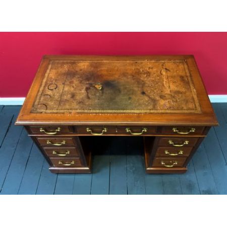 Antiker Schreibtisch aus Mahagoni Massivholz 1905-1910