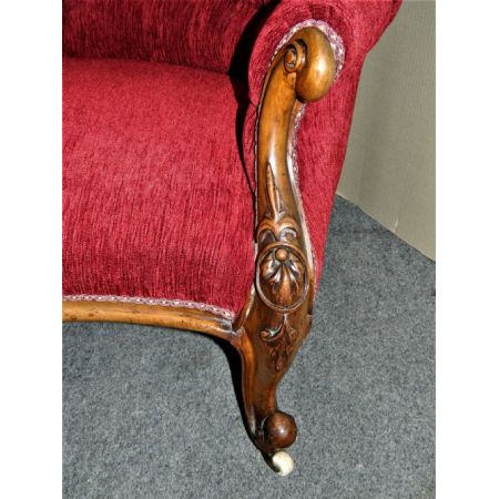 Antike Chaise Longue aus Mahagoni  um 1880