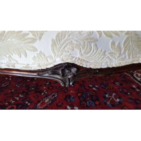 Antike Palisander Chaise Longue von 1850