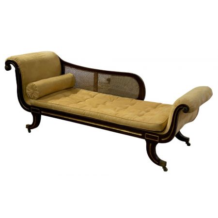  Antike Chaise Longue aus Faux Palisander