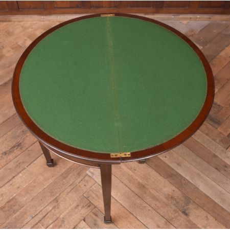 Antiker faltbarer Kartentisch aus Mahagoni 