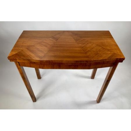 Antiker Art déco Kartentisch aus Nussbaumholz Massivholz 1930