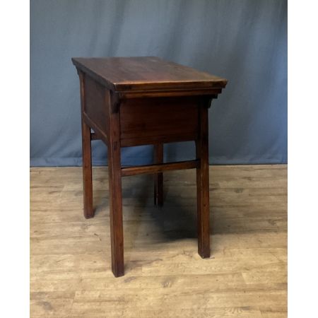 Antiker, chinesischer Provinztisch aus Kiefernholz Massivholz spätes 19. Jahrhundert