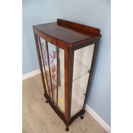 Vintage Dixieland Jazz Club Vitrine mit Bogenfront 