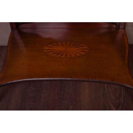 Antike Inlaid sheridan revival  Vitrine aus Mahagoni