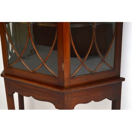 Antike Mahagoni Vitrine von ca 1890