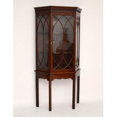 Antike Mahagoni Vitrine von ca 1890