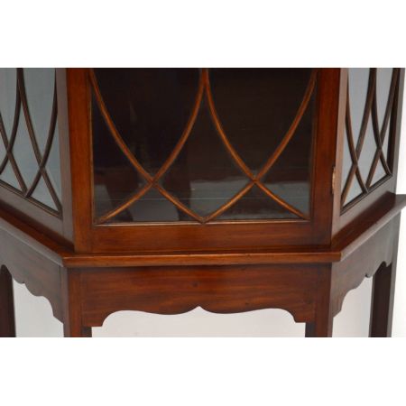 Antike Mahagoni Vitrine von ca 1890