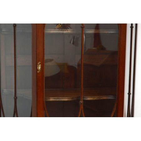 Antike Mahagoni Vitrine von ca 1890