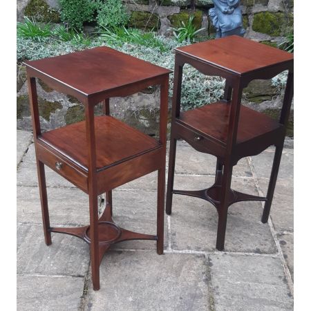 Antikes Paar Mahagoni Nachttische von 1800 