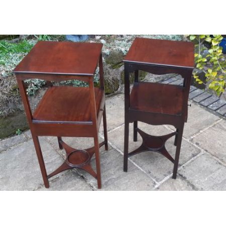 Antikes Paar Mahagoni Nachttische von 1800 