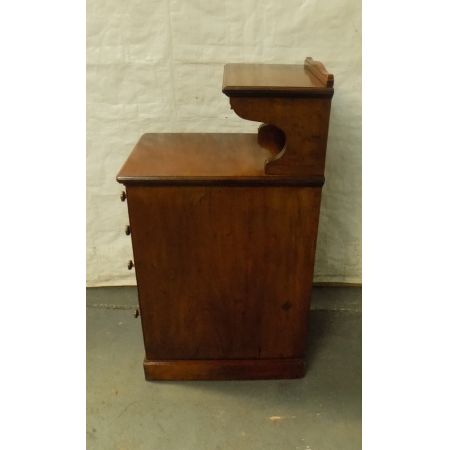 Antikes Paar Mahagoni Nachtschränkchen