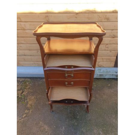 Antiker Inlaid Musikschrank aus Mahagoni