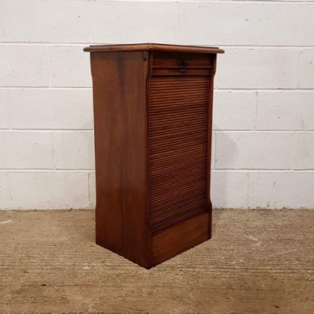 Antiker Mahagoni tambor frontschrank von ca 1900