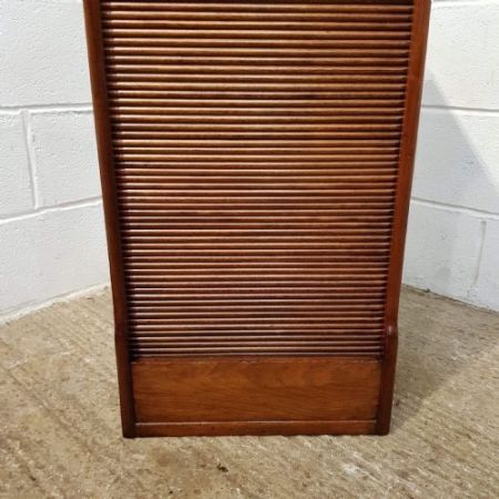 Antiker Mahagoni tambor frontschrank von ca 1900