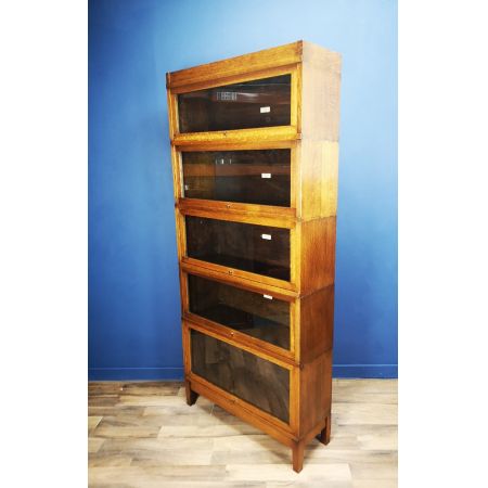 Antiker Globe Wernicke Bücherschrank aus Eichenholz Massivholz ungewöhnliche Version 1910