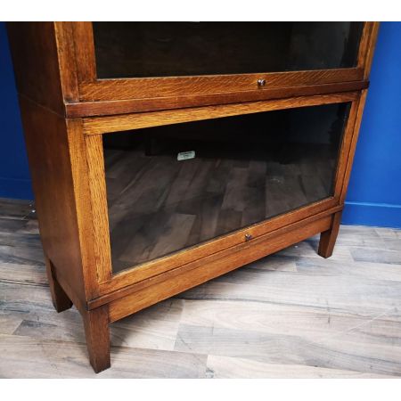 Antiker Globe Wernicke Bücherschrank aus Eichenholz Massivholz ungewöhnliche Version 1910