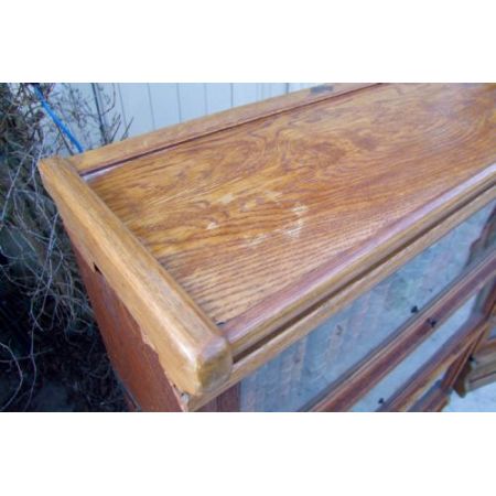 Antikes Paar Globe Wernicke Bücherschränke aus Eiche Massivholz 1930