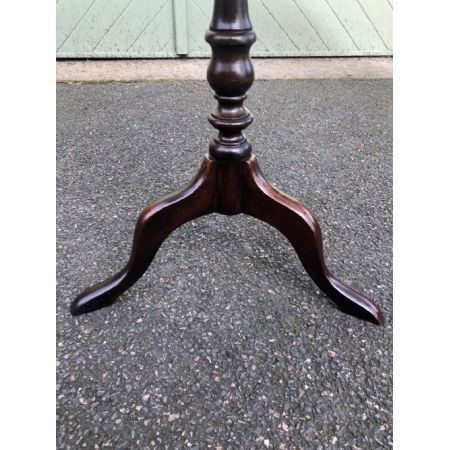 Antiker Dreibein-Weintisch/Beistelltisch aus Mahagoni Massivholz 1920