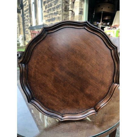 Antiker Dreibein-Weintisch/Beistelltisch aus Mahagoni Massivholz 1920