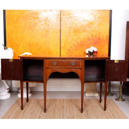 Antikes bowfront Sideborad aus Mahagoni Massivholz 1900