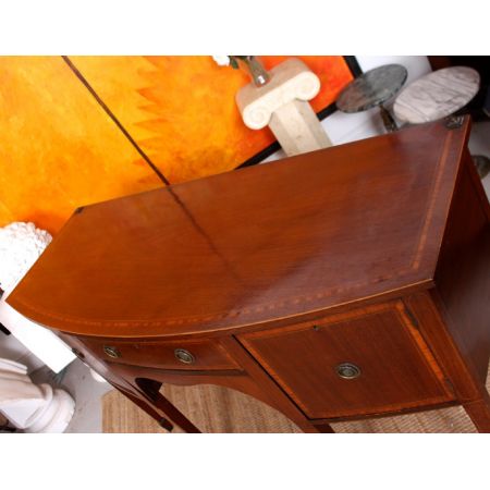 Antikes bowfront Sideborad aus Mahagoni Massivholz 1900